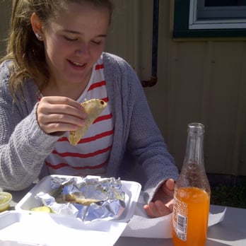 Monte Alban - Happiness is beef tacos and orange Jarritos on a sunny day. - Grocery Near Me - Medina, New York