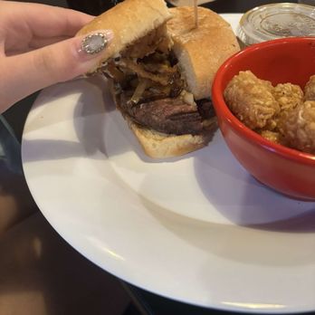 Midtown Caboose - specially french onion burger - New American Near Me - Tallahassee, Florida Midtown Caboose - specially french onion burger - New American Near Me - Tallahassee, Florida