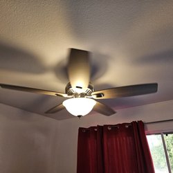 Sky HI Services - Ceiling fan installed bedroom 1