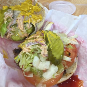 Memphis Mojo Cafe - My topping laden burger. Very delish!! - Cafes Near Me - Bartlett, Tennessee Memphis Mojo Cafe - My topping laden burger. Very delish!! - Cafes Near Me - Bartlett, Tennessee