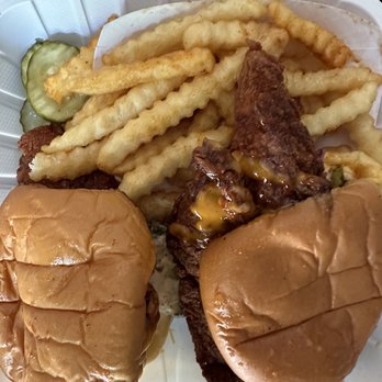 Dave's Hot Chicken - Dave's #2 2 Sliders w/ Fries - Chicken Shop Near Me - Dublin, California
