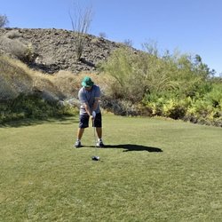 Las Barrancas Golf Course - Several elevated tee shots.
