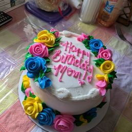Mom's birthday cake Mom's birthday cake
