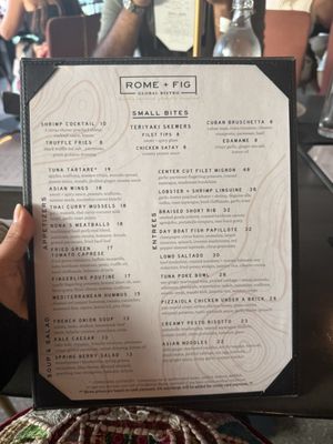 Menu photo 7 Rome + Fig Tampa, FL