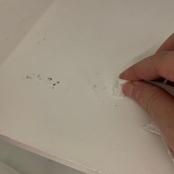 Merry Maids - Black marks on shelves they didn't clean - Home Cleaning Near Me - Provo, Utah