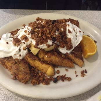 Ocean Diner - Granola (I think) French toast! He loved with Maple syrup. - Diners Near Me - Hermosa Beach, California