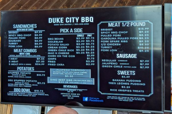 Menu photo 2 Duke City BBQ Albuquerque, NM