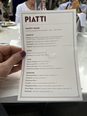 Menu photo 1 Piatti Danville Danville, CA