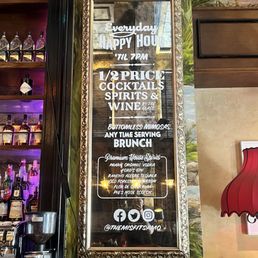 Happy Hour *everyday* til 7pm Happy Hour *everyday* til 7pm
