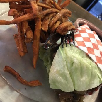Burger Me! - Beyond burger with lettuce wrap - American Near Me - Reno, Nevada Burger Me! - Beyond burger with lettuce wrap - American Near Me - Reno, Nevada