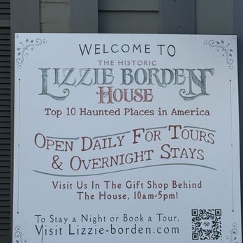 Lizzie Borden Bed & Breakfast Museum - Signage in front of the house - Bed & Breakfast Near Me - Fall River, Massachusetts