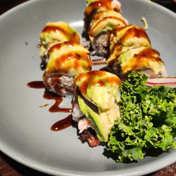 Sapporo Sushi - Caterpillar Roll - Japanese Near Me - Long Beach, California Sapporo Sushi - Caterpillar Roll - Japanese Near Me - Long Beach, California
