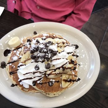 Champ’s Diner - banana and chocolate chip pancakes - Breakfast & Brunch Near Me - Philadelphia, Pennsylvania