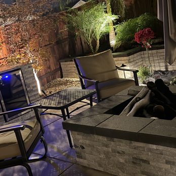 Sprinkler Logic - Night photo fire pit - Irrigation Near Me - Roseville, California Sprinkler Logic - Night photo fire pit - Irrigation Near Me - Roseville, California