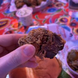 Champy’s Famous Fried Chicken - Chicken Liver Plate (i just tried 1 piece from my friend's order)