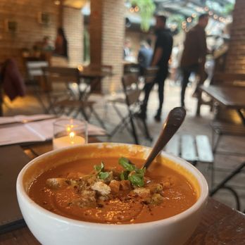 Refinery Hotel - Delicious tomato bisque at the rooftop restaurant - Hotels Near Me - New York, New York Refinery Hotel - Delicious tomato bisque at the rooftop restaurant - Hotels Near Me - New York, New York
