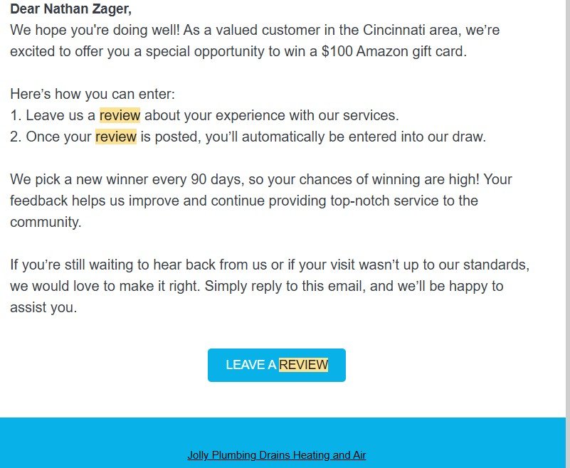 Slide of Jolly Plumbing