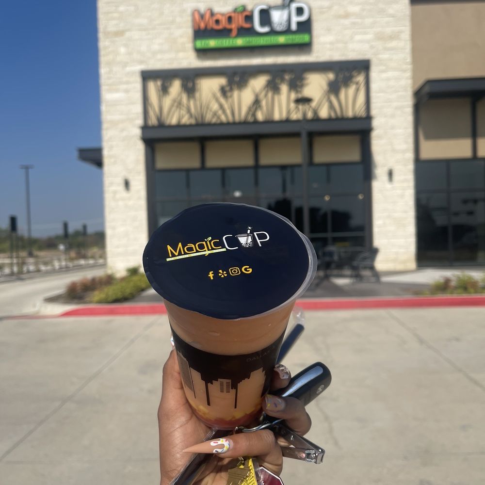 Magic Cup - Watermelon Smoothie with mango - Coffee & Tea Near Me - Arlington, Texas Magic Cup - Watermelon Smoothie with mango - Coffee & Tea Near Me - Arlington, Texas