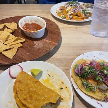 EL Pastor - Tacos(halibut & barria), shrimp burrito, chips & salad - Breakfast & Brunch Near Me - Eagle River, Alaska