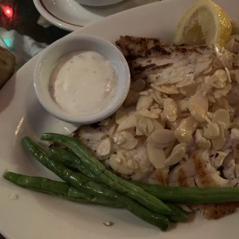 Kelly's Fish House Dining Room - Snapper Almondine - Seafood Near Me - Naples, Florida