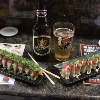 I Love Sushi - CDM 911 spicy roll and Mura Mura, goes well with Sapporo. - Sushi Bars Near Me - Clovis, California I Love Sushi - CDM 911 spicy roll and Mura Mura, goes well with Sapporo. - Sushi Bars Near Me - Clovis, California