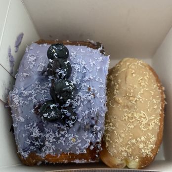 La Forêt - Royal Oak - Blueberry kouign amann and salted caramel donut - Donuts Near Me - Burnaby, British Columbia La Forêt - Royal Oak - Blueberry kouign amann and salted caramel donut - Donuts Near Me - Burnaby, British Columbia