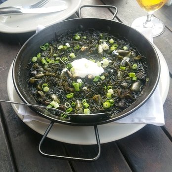 Barcelona Reston - Squid Ink Fideos- powerful taste, very salty and subtle like the ocean! Delicious! - Tapas/Small Plates Near Me - Reston, Virginia