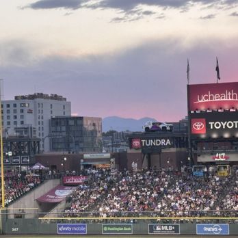 Coors Field - Mountains off in the sunset - Stadiums & Arenas Near Me - Denver, Colorado