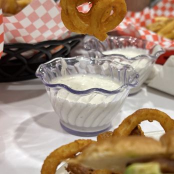 Richie's Real American Diner - The Curly Fries going in for a dip in the Ranch - American Near Me - Murrieta, California