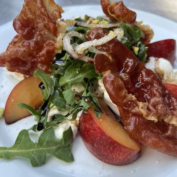 Cafe Orleans - Stone Fruit, Burrata & Prosciutto Salad - Cajun/Creole Near Me - Anaheim, California Cafe Orleans - Stone Fruit, Burrata & Prosciutto Salad - Cajun/Creole Near Me - Anaheim, California
