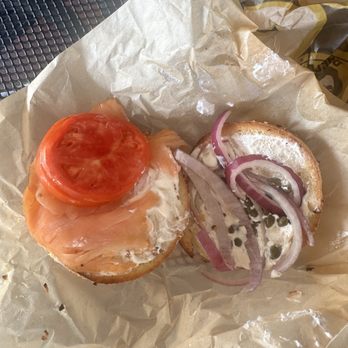 Einstein Bros. Bagels - Lox onion bagel. Horrible the way they handle any kind of request. Too high and mighty crew. - Bagels Near Me - Long Beach, California Einstein Bros. Bagels - Lox onion bagel. Horrible the way they handle any kind of request. Too high and mighty crew. - Bagels Near Me - Long Beach, California