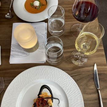 Allora - Polpo  Peach Gazpacho - Wine Bars Near Me - Sacramento, California