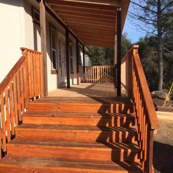 Ascend Construction - A recent Deck Build next to a manufactured home. - General Contractors Near Me