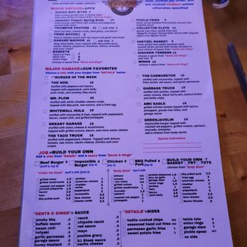 The Garage - Burgers Near Me - Kenosha, Wisconsin The Garage - Burgers Near Me - Kenosha, Wisconsin
