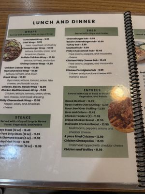 Menu photo 2 Steinwehr Diner Gettysburg, PA Menu photo 2 Steinwehr Diner Gettysburg, PA