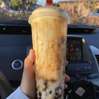 Feng Cha Teahouse - Dirty Boba large - Desserts Near Me - Newark, California