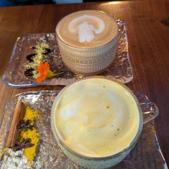 The Coffee Builders - Too bad I stirred mine up before I took the picture. It was beautiful as well. - Coffee & Tea Near Me - Phoenix, Arizona