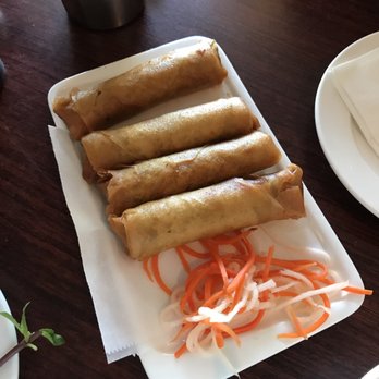 Monster Pho - Imperial Egg rolls (pork and shrimp) $7. No fish sauce dip though! :( - Vietnamese Near Me - Oakland, California