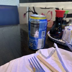 Thai Thai House - Lemonade in a can, no glass.