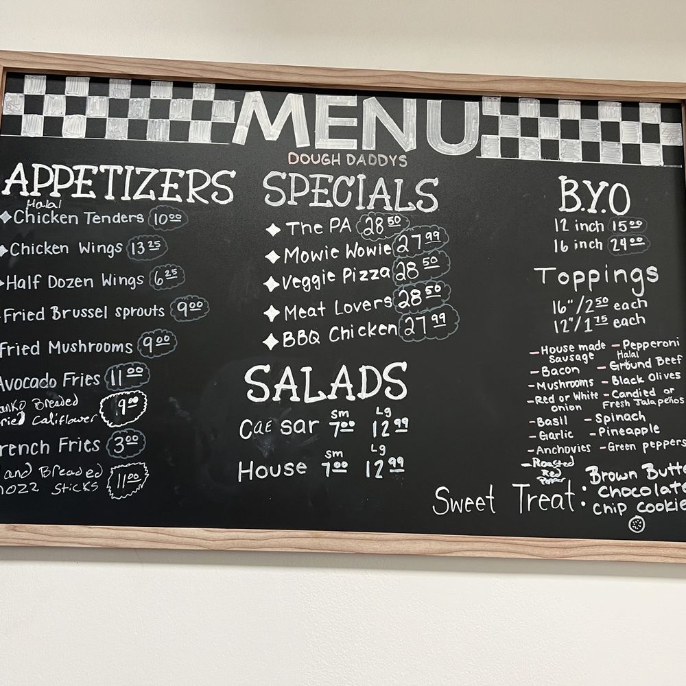 Dough Daddy's Pizza - Menu November 2023 - Pizza Near Me - Westmont, Illinois