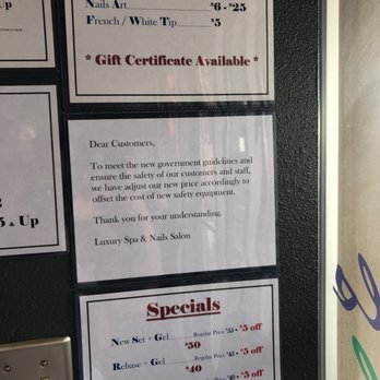 Luxury Spa & Nails - Menu & notice - Hair Removal Near Me - Albuquerque, New Mexico