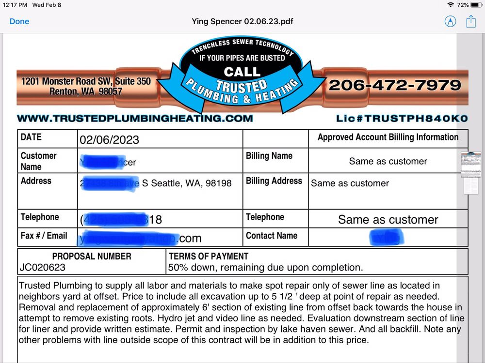 Slide of Trusted Plumbing & Heating