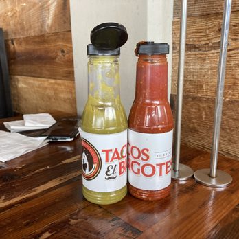 Tacos El Bigotes - These are tasteless sauces - Tacos Near Me - Houston, Texas