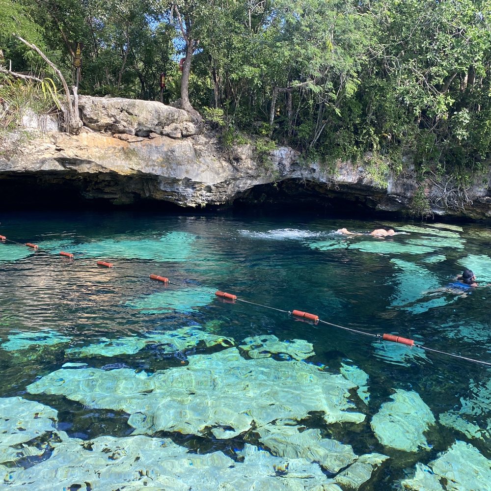 Cenote Azul - Deeper end after the ropes - Lakes Near Me - Chacalal, ROO