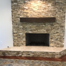 Fireplace and mantle Fireplace and mantle