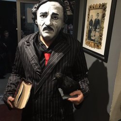 Chicago Street Theatre - Quote the Raven nevermore. He's just a Poe boy.