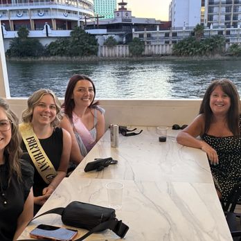 Laughlin River Tours - Up top after dinner enjoying the beautiful weather and amazing views. - Tours Near Me - Laughlin, Nevada