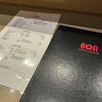 Bon Japanese Cuisine - Regular Menu - Sushi Bars Near Me - Austin, Texas