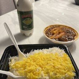 Gheymeh with fragrant saffron rice