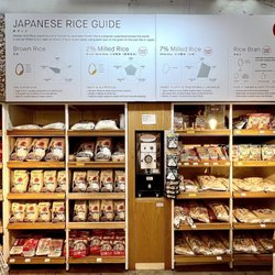 Japan Centre - There is also dry groceries, mill your own rice machine & books.